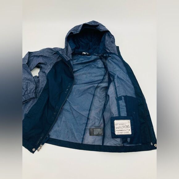 The north face | boys blue hooded windbreaker jacket | medium - Picture 4 of 6